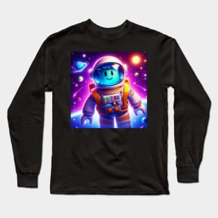 Roblox in a space Long Sleeve T-Shirt